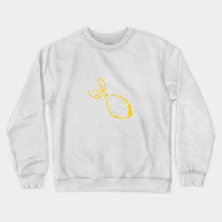 Inky Lemons - Yellow Crewneck Sweatshirt